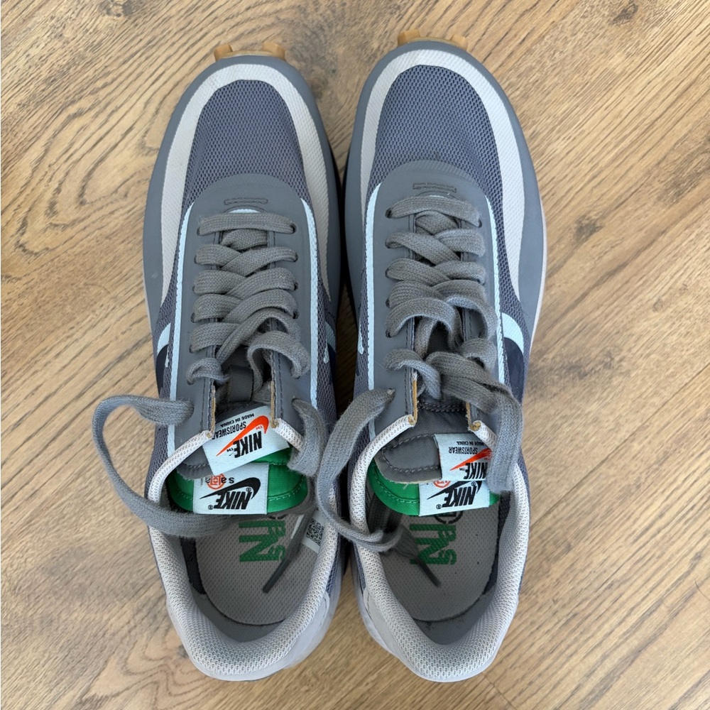 NIKE x sacai x clot x LDWaffle kiss of death 2 grey size 9.5 - Picture 6 of 7